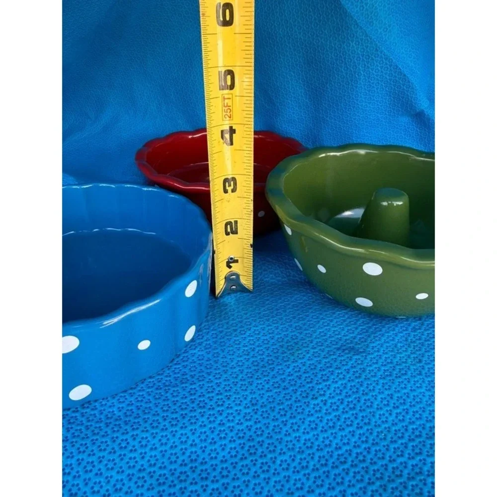 Temp-tations by Tara Polka Dot Mini Baker Ramekin Set of 3